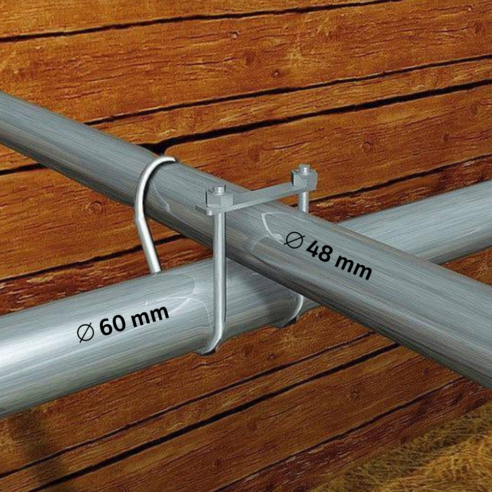 Leņķiskā krustsavienojuma skava, 48×60 mm (1 ½"x2")